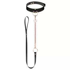 Rosy Gold - kaelarihm ja jalutusrihm - must/roosakuld