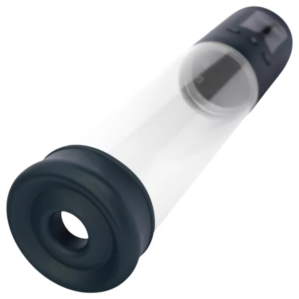 Boners - automaatne LCD peenispump - läbipaistev-must