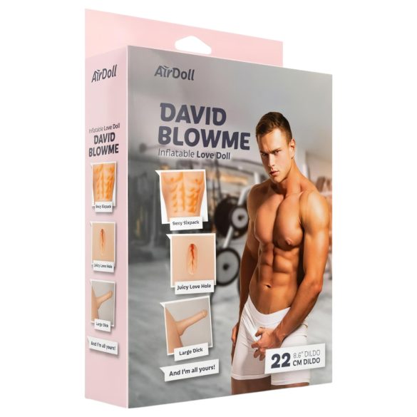 AirDoll David Blowme - täispuhutav kummist mees (naturaalne)