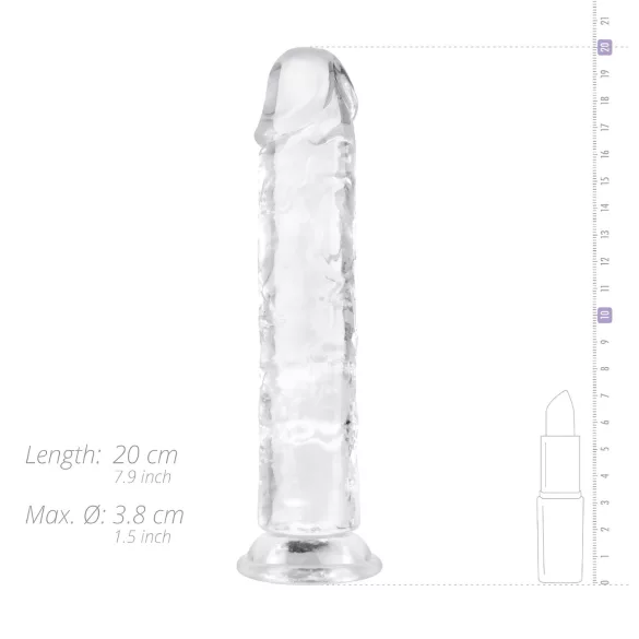 EasyToys - dildovõru - geelist - 18 cm - läbipaistev