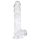 EasyToys - munanditega dildo - 13,5cm (läbipaistev)