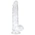 EasyToys - munanditega dildo - 13,5cm (läbipaistev)