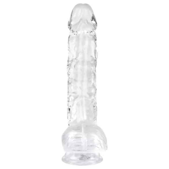 EasyToys - munanditega dildo - 13,5 cm - läbipaistev