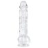 EasyToys - munanditega dildo - 13,5cm (läbipaistev)
