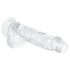 EasyToys - munanditega dildo - 13,5cm (läbipaistev)