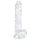EasyToys - munanditega dildo - 17cm (läbipaistev)