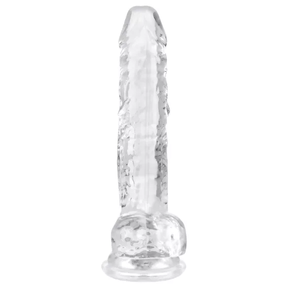 EasyToys - munanditega dildo - 17 cm - läbipaistev
