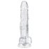 EasyToys - munanditega dildo - 17cm (läbipaistev)