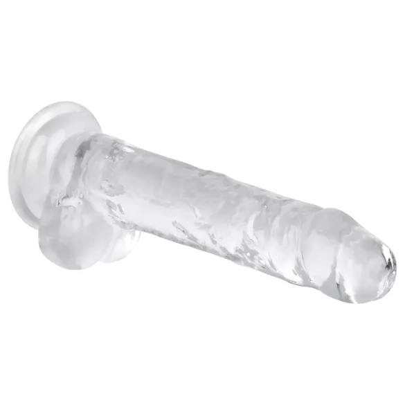 EasyToys - munanditega dildo - 17 cm - läbipaistev