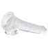 EasyToys - munanditega dildo - 17cm (läbipaistev)