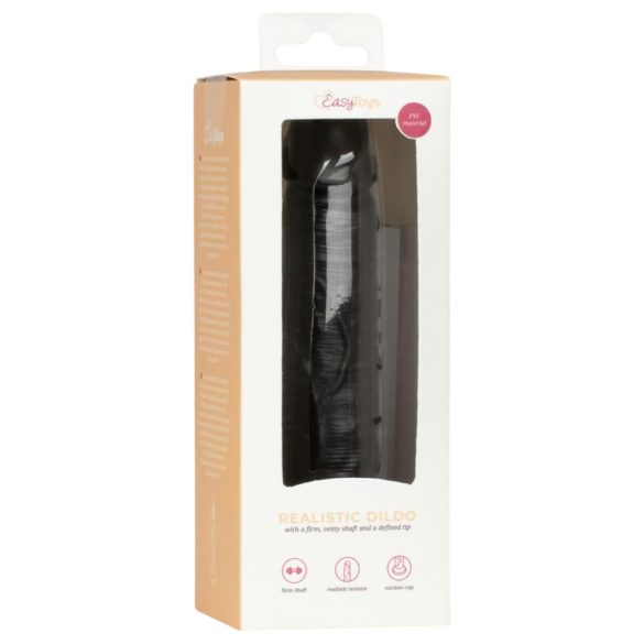 Easytoys - realistlik dildos - 12 cm - must