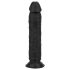 Easytoys - elutru dildó - 17,5 cm (must)