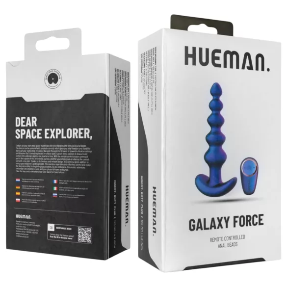 Hueman Galaxy Force - kaugjuhitav anaalvibraator (lilla)