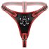 Easytoys - rihmaga tripla dildoga (must)