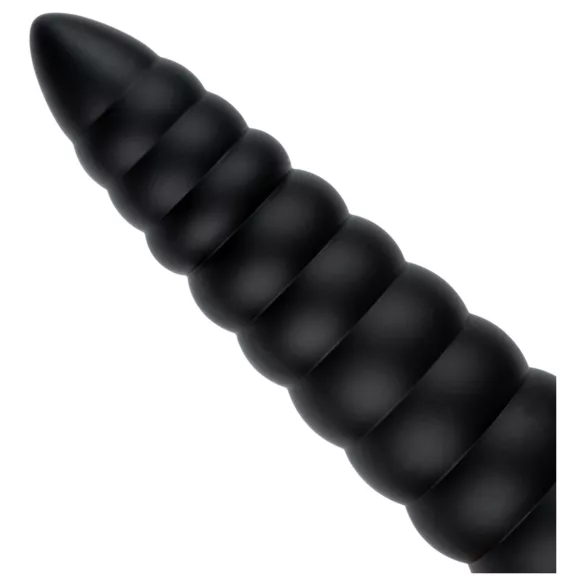 BUTTR Caterpiller - hiiglaslik anaalpunn (must) - 29 cm