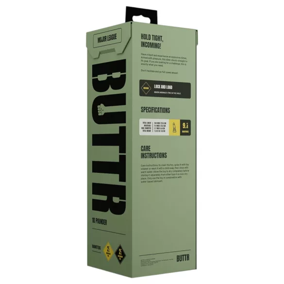 BUTTR Tactical II - hiiglaslik anaalpunn (must) - 26 cm