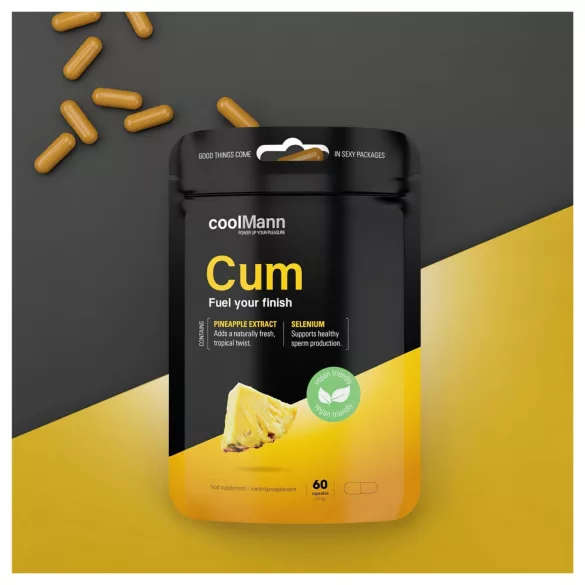 CoolMann Cum - toidulisandi kapslid meestele ananassiga (60 tk)