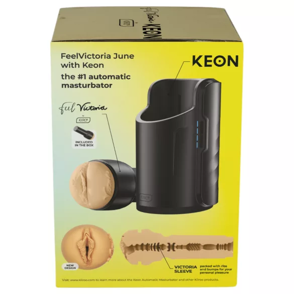 Kiiroo Keon Wifi + Victoria June - masturbaator - realistlik tupp - naturaalne