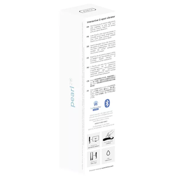 Kiiroo Pearl 2 - interaktiivne, veekindel G-punkti vibraator (sinine)