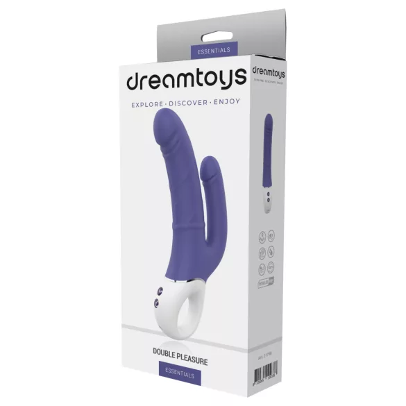 Dreamtoys Essentials - kahekordne vibraator (lilla)
