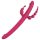 Dreamtoys Anywhere Pleasure Vibe - akulaetav 4-harulise vibraator (roosa)