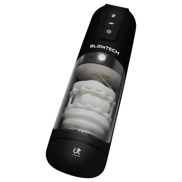Dreamtoys Blowtech - vibreeriv üles-alla liikuv masturbaator (must)