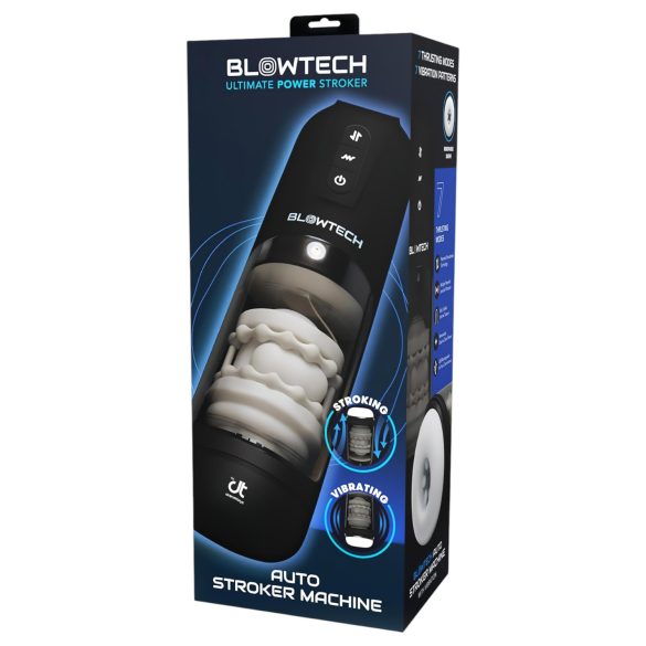 Dreamtoys Blowtech - vibreeriv üles-alla liikuv masturbaator (must)