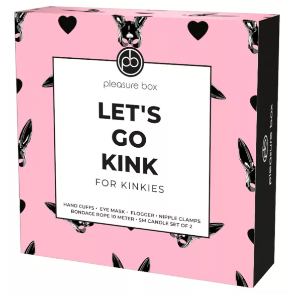 Pleasure Box Let's Go Kink - sidumistarvikute komplekt - 6-osaline