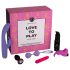 Pleasure Box: Mänguline Lõbu - 6-osaline vibreeriv komplekt (roosa-lilla)