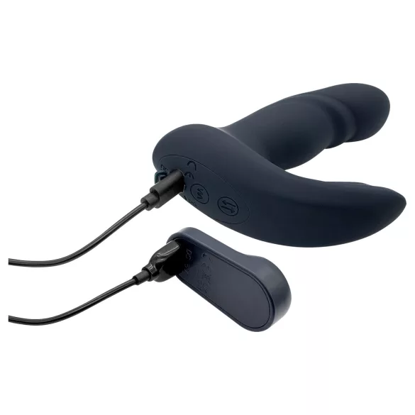 Dreamtoys Pulz - tõuklev anaalse vibraator puldiga (sinine)