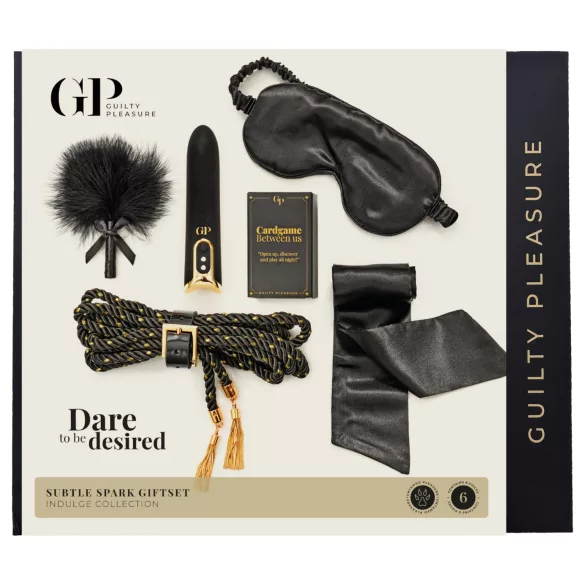 Guilty Pleasure Indulge - algajate BDSM kingikomplekt (must)
