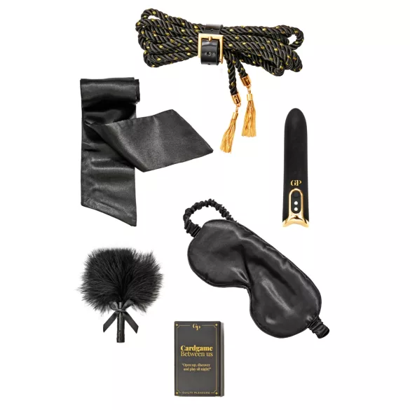 Guilty Pleasure Indulge - algajate BDSM kingikomplekt (must)