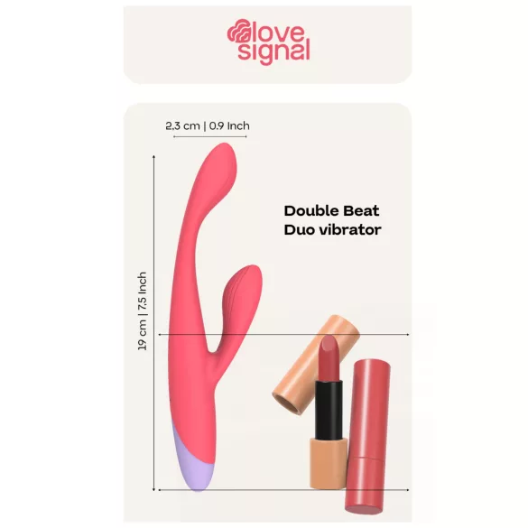 Dreamtoys Love Signal - G-punkti ja kliitori vibraator - punane