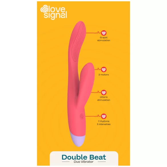 Dreamtoys Love Signal - G-punkti ja kliitori vibraator - punane