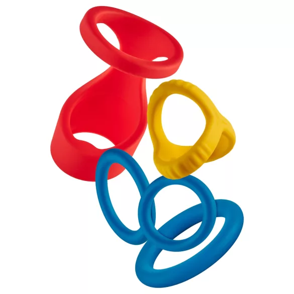 Dreamtoys Love Signal - peeniserõngaste komplekt (mitmevärviline)