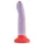 Dreamtoys Love Signal - kahevärviline silikoonist dildo, suur (lilla)