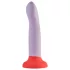 Dreamtoys Love Signal - kahevärviline silikoonist dildo, suur (lilla)