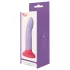 Dreamtoys Love Signal - kahevärviline silikoonist dildo, suur (lilla)
