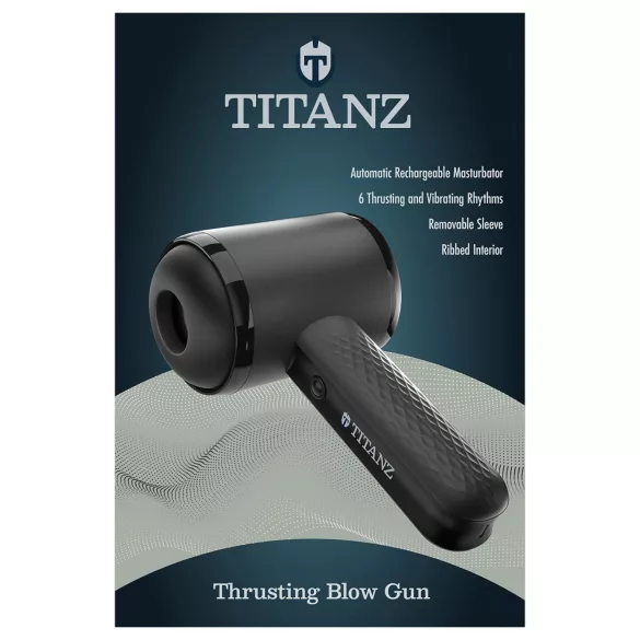 Titanz Thrusting Blow Gun - automaatne masturbaator (must)
