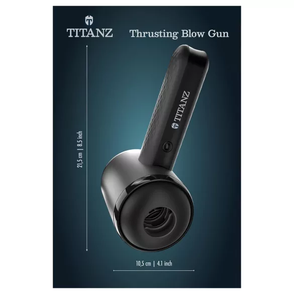 Titanz Thrusting Blow Gun - automaatne masturbaator (must)