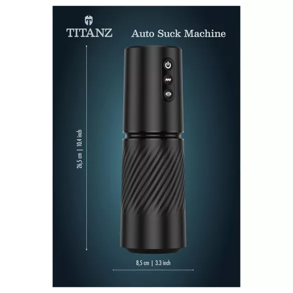 Titanz Auto Suck - automaatne masturbaator (must)