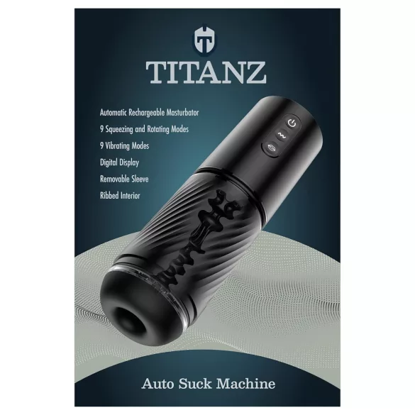 Titanz Auto Suck - automaatne masturbaator (must)