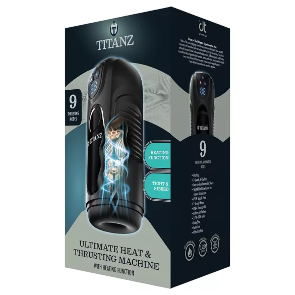 Titanz Ultimate Heat & Thrusting - automaatne masturbaator (must)