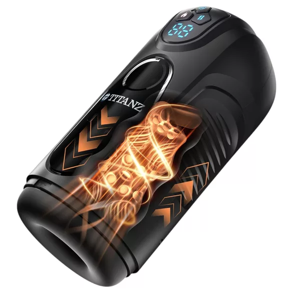 Titanz Ultimate Heat & Thrusting - automaatne masturbaator (must)