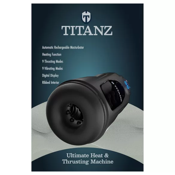Titanz Ultimate Heat & Thrusting - automaatne masturbaator (must)