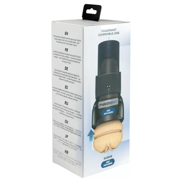 Kiiroo PowerShotiga ühilduv masturbatori kest (must)