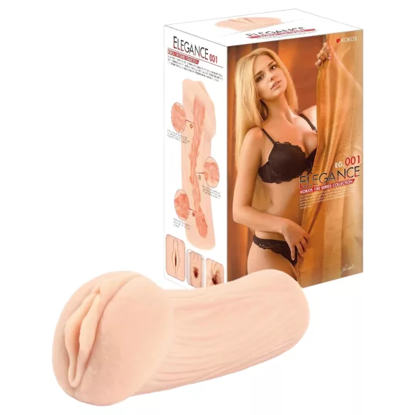 Kokos Elegance 01 - realistlik masturbaator tupe avaga - naturaalne