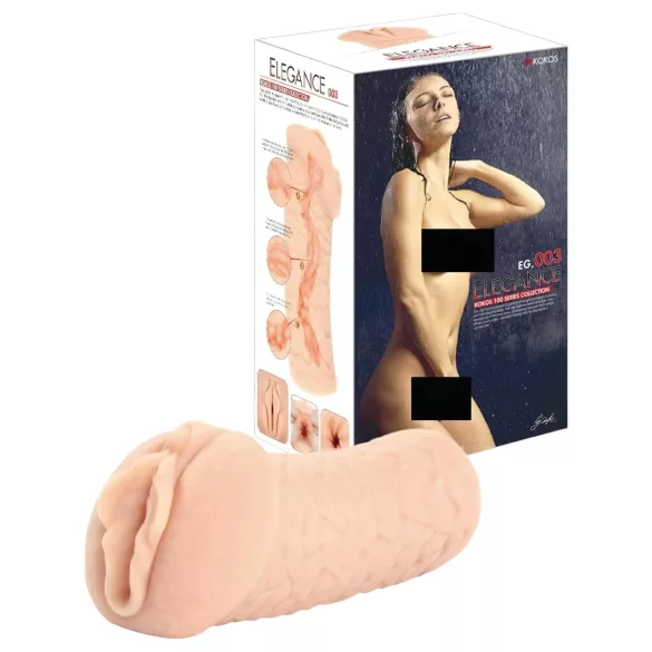 Kokos Elegance 03 - realistlik masturbaator tupe avaga - naturaalne