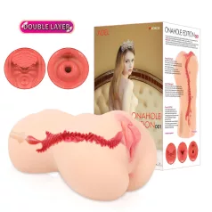   Kokos Onahole 001 XL - elutru kunstvagina masturbaator (nahatooniline)