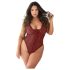 Allure - leopardimustriline body (punane)